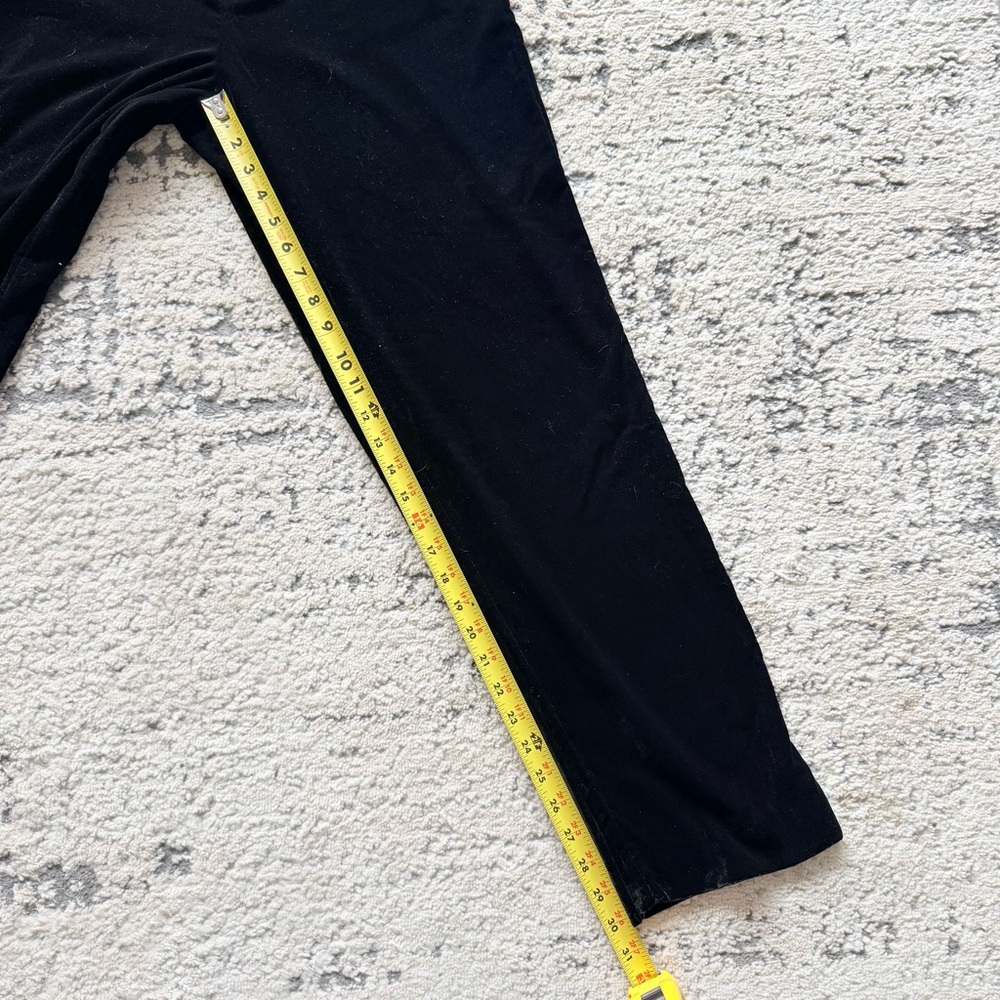 NWT- A New Day Woman’s High Rise Black Velvet Straight Leg Trouser Sz 6 - Picture 11 of 12